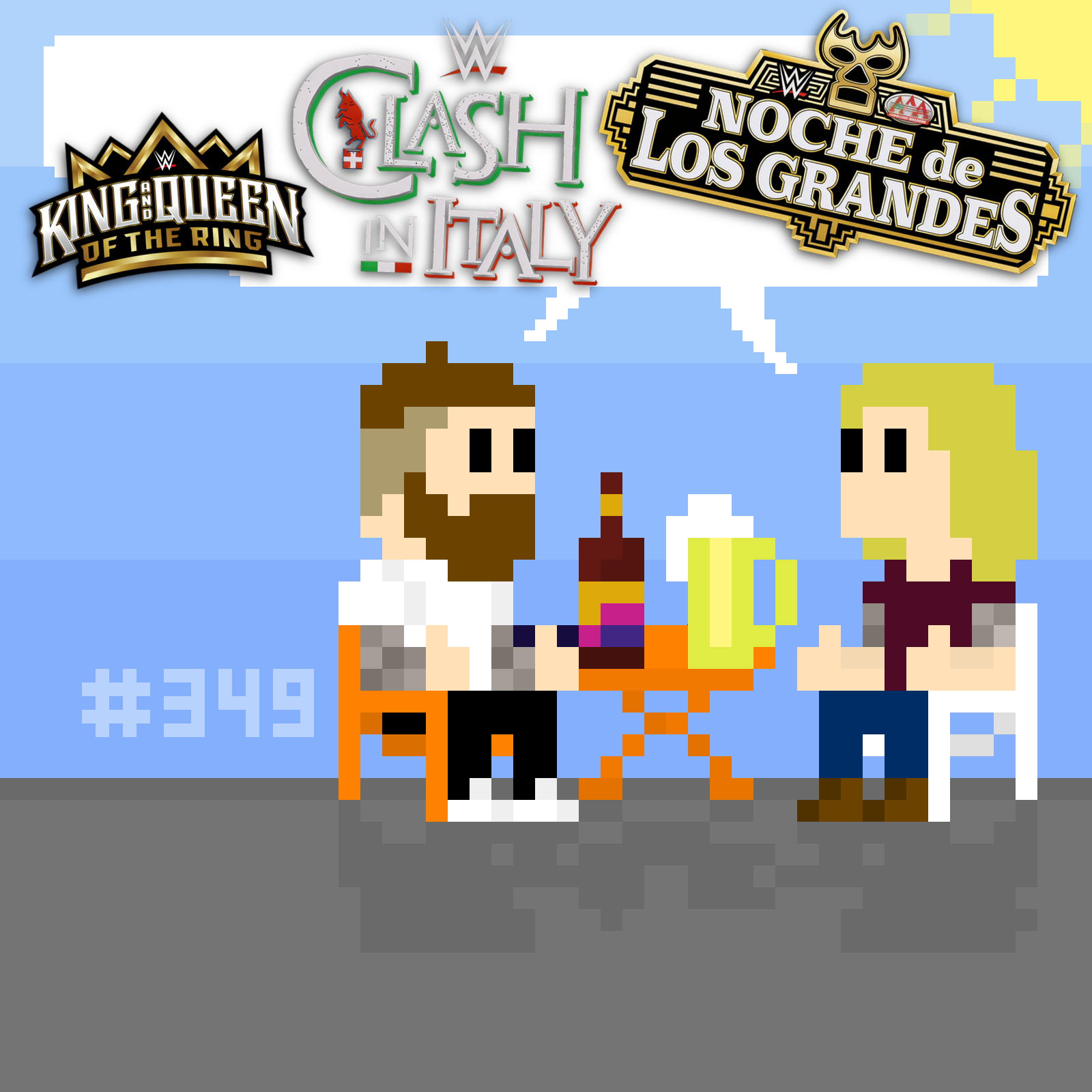 #349 SchwitzSchnack: Clash in Italy & AAA Noche de Los Grandes-Review, King & Queen of the Ring, The Bloodline, uvm. episode artwork